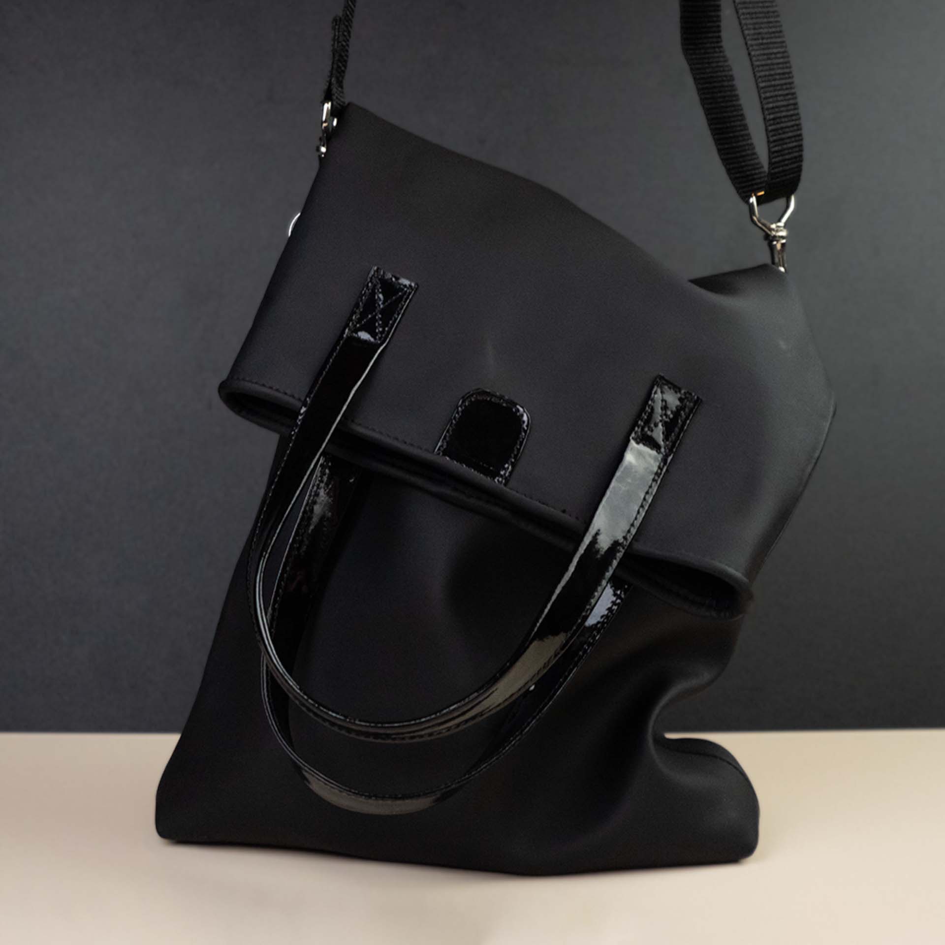 Double Tote Bag - Black